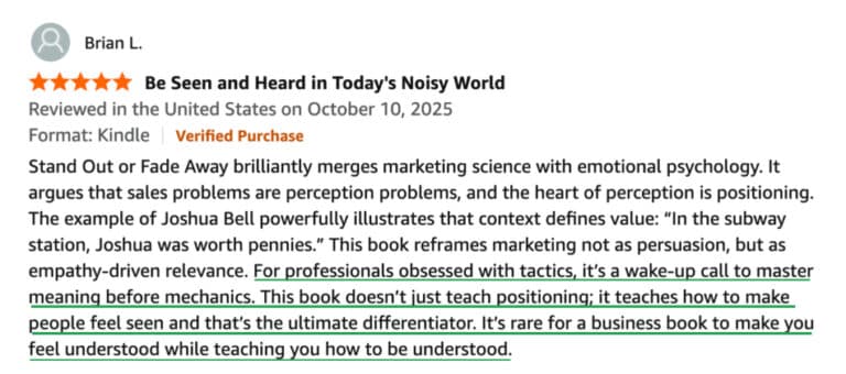 Stand Out or Fade Away Review